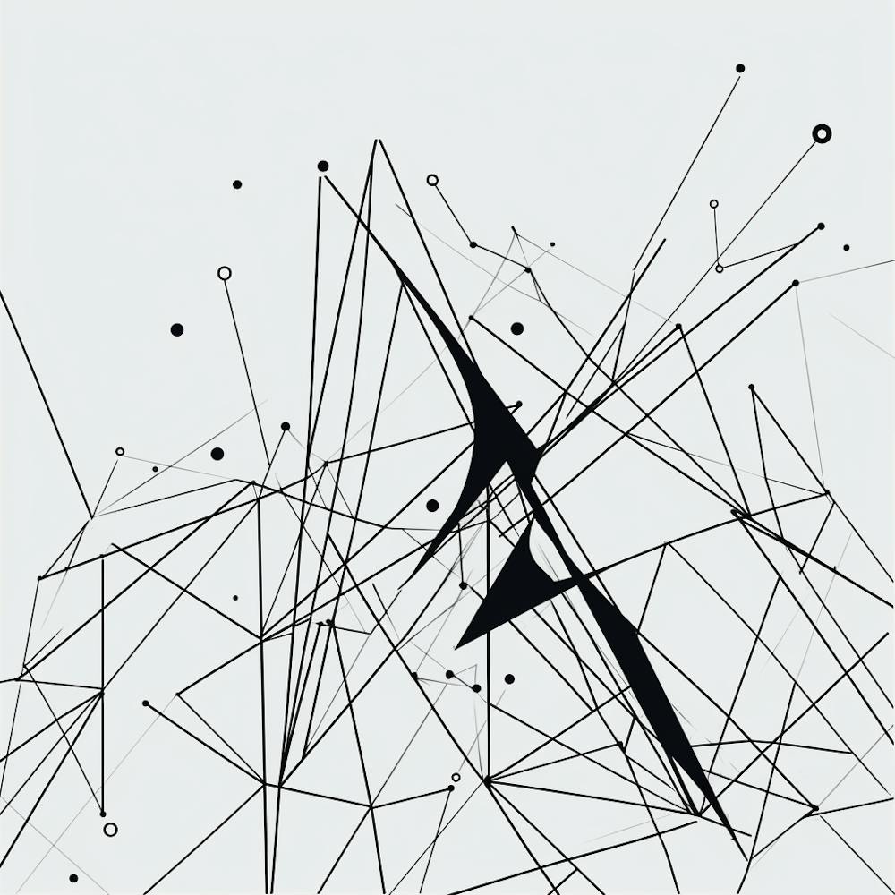 Abstract Lines And Dots