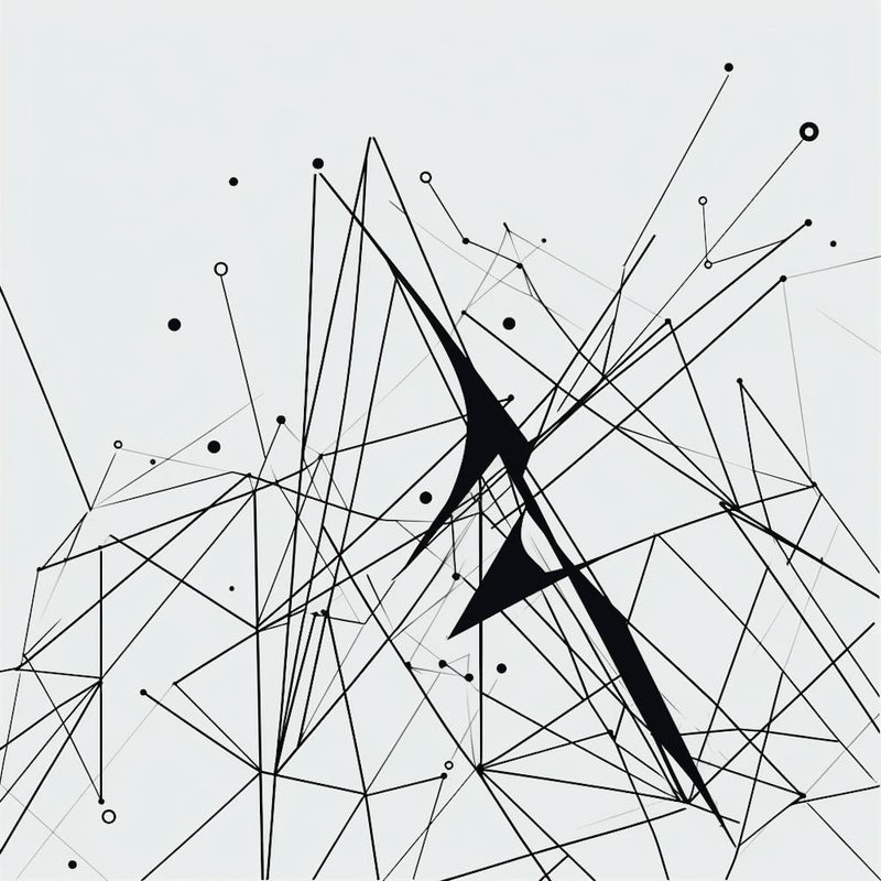 Abstract Lines And Dots