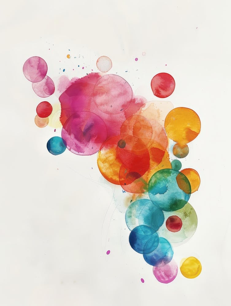 Abstrakte Aquarellmalerei 54