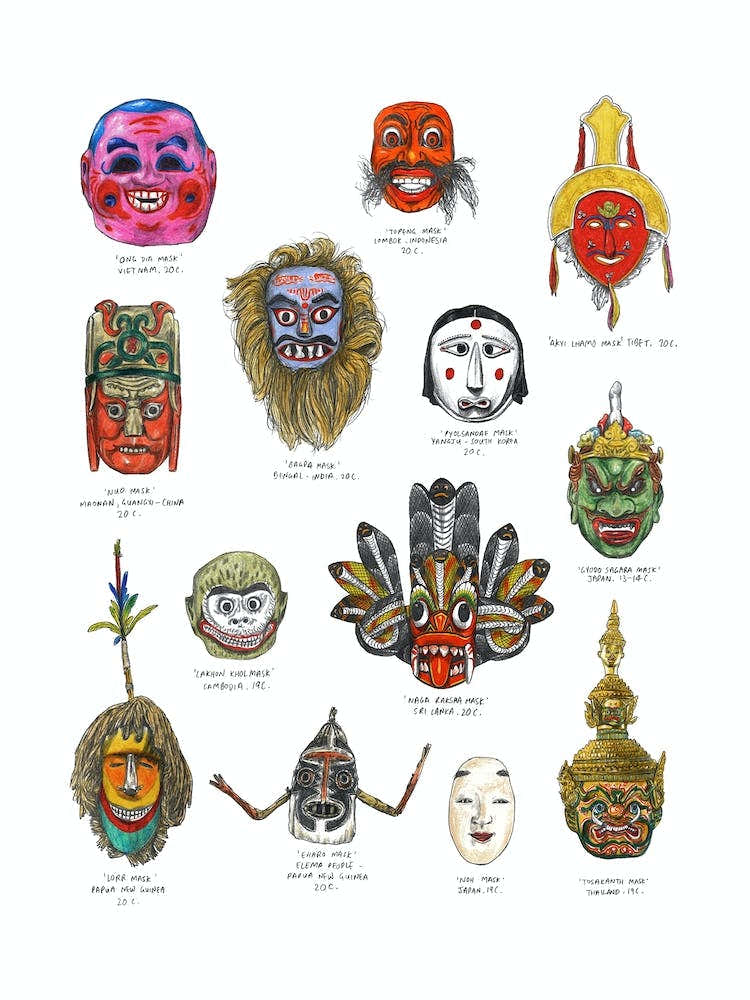 Asian and Australasian Masks