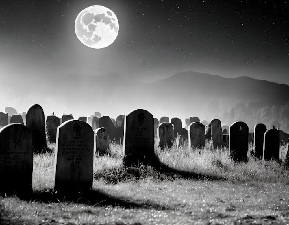 Graveyard At Night