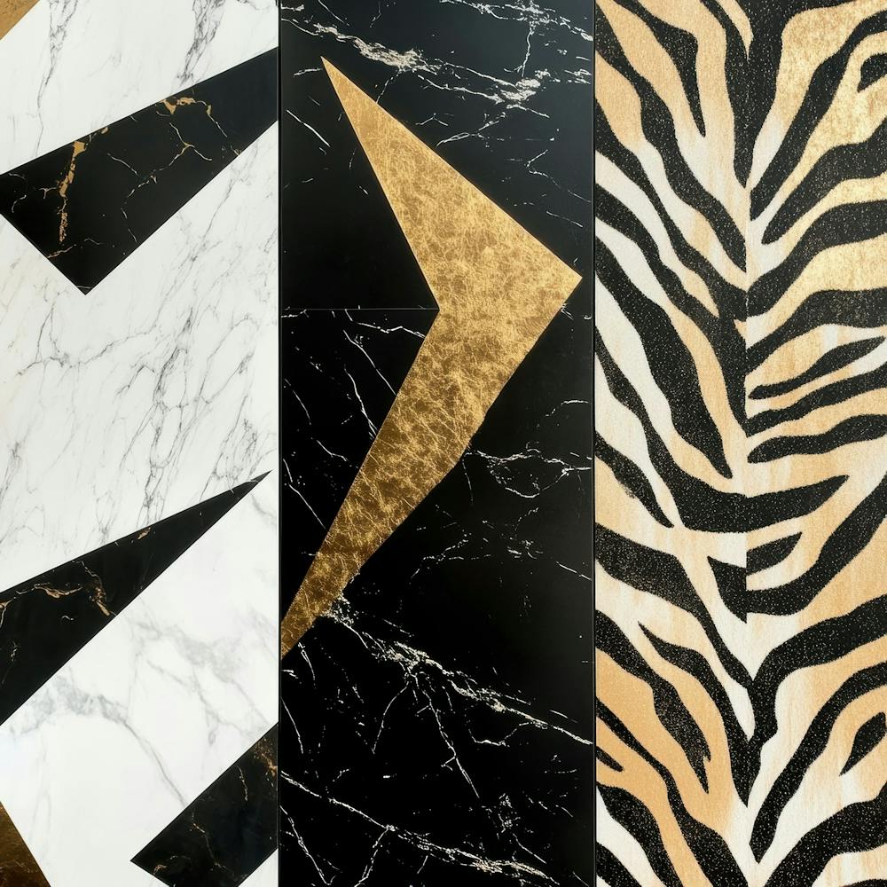 Gold And Black Marble 1