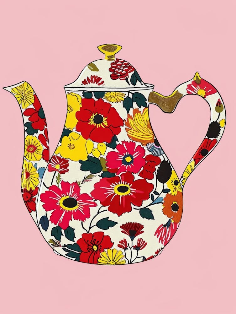 Floral Teapot