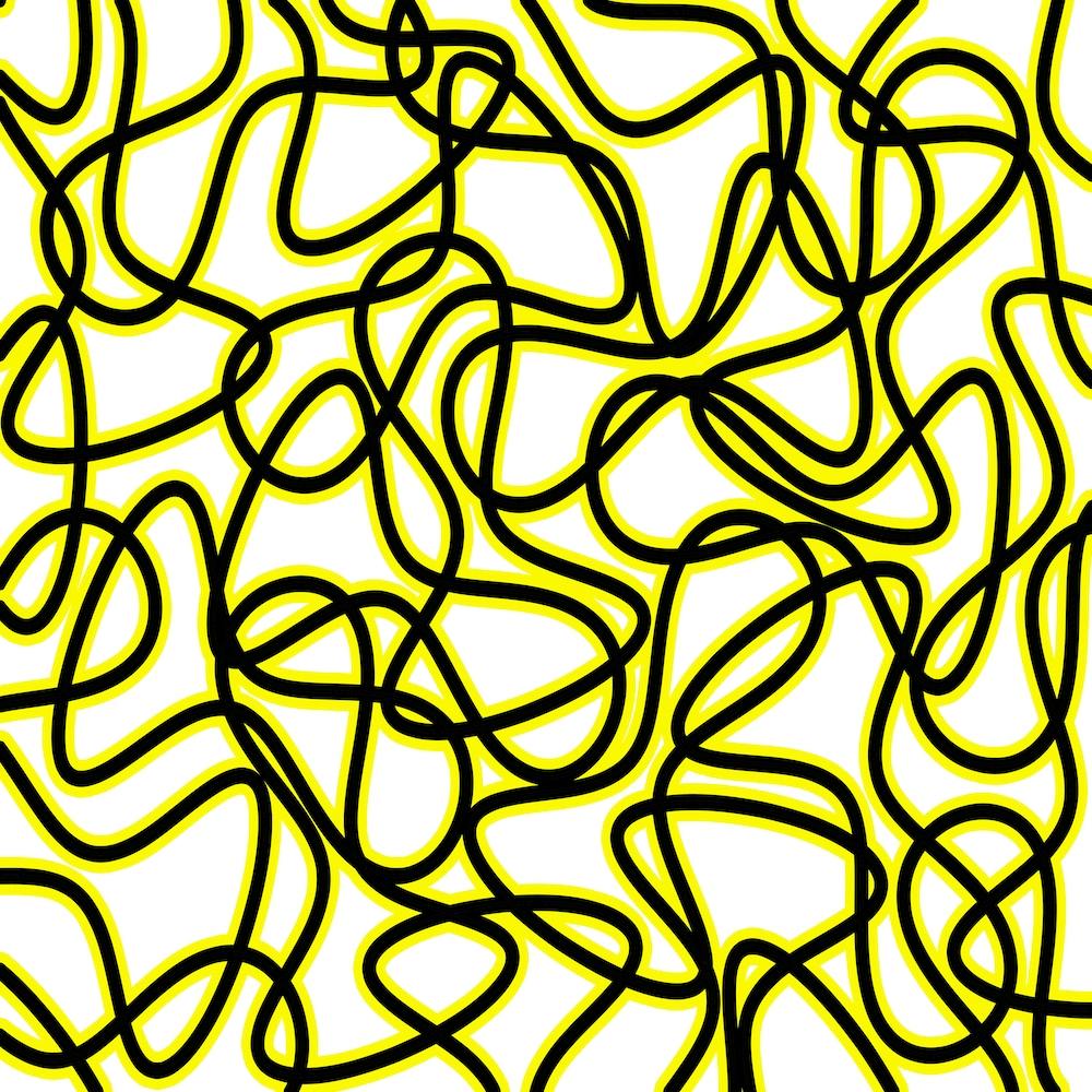Abstract Yellow And Black Lines