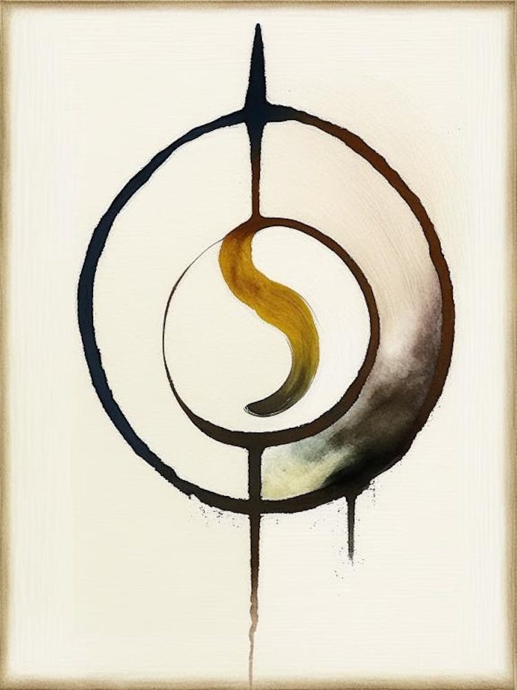 Reiki Symbol Symbol Abstract Painting