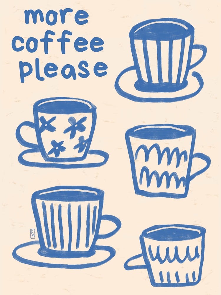 More coffee please Retro poster, Coffee lover, Breakfast, Fun kitchen decor