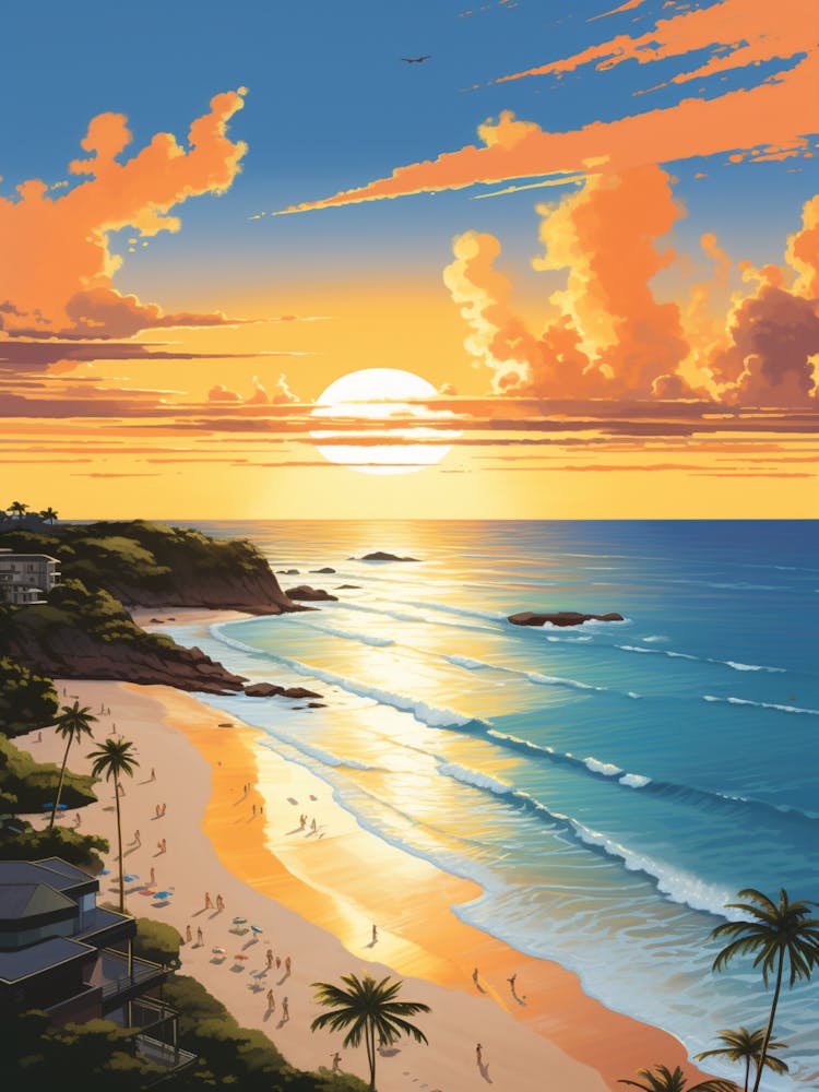 Painting That Depicts Carlisle Bay Beach Barbados 3