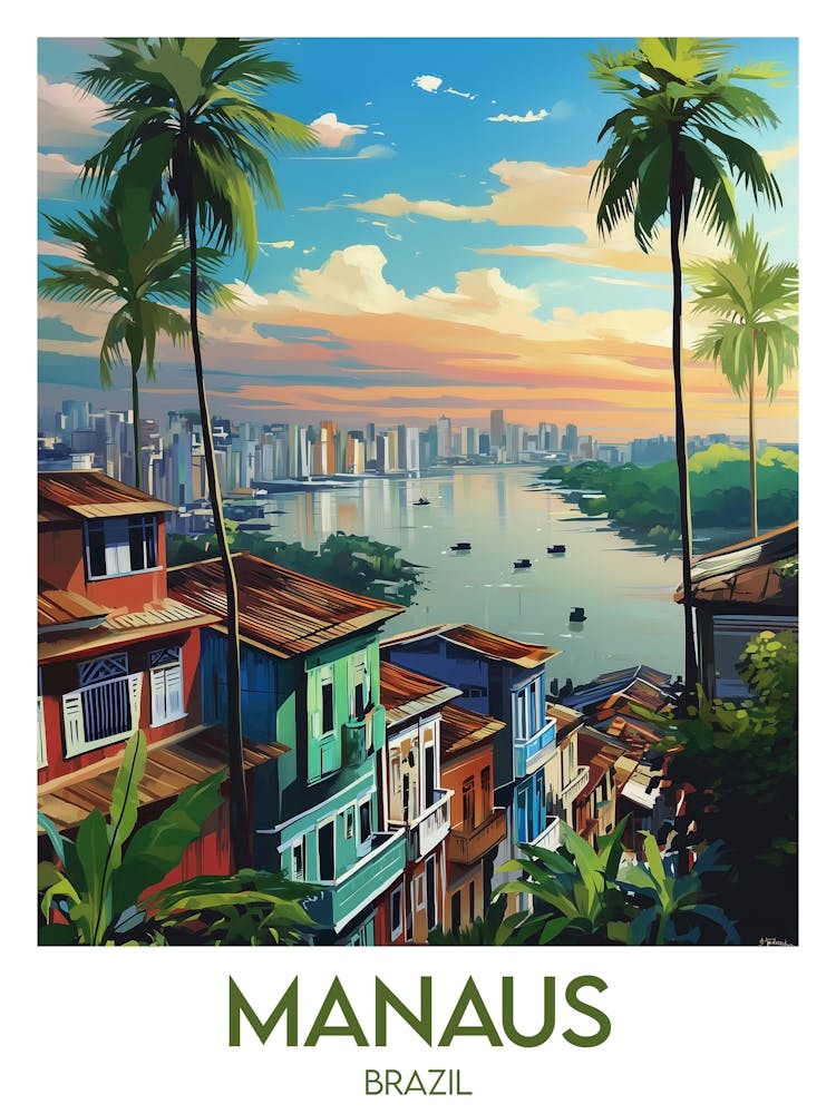 Affiche de voyage Manaus