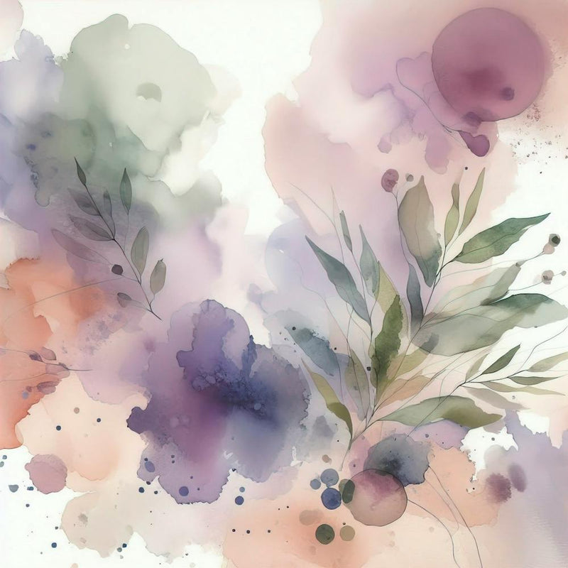 10 Abstract Watercolor Lilac Sage Lilac Olive Light Lilac Art Background