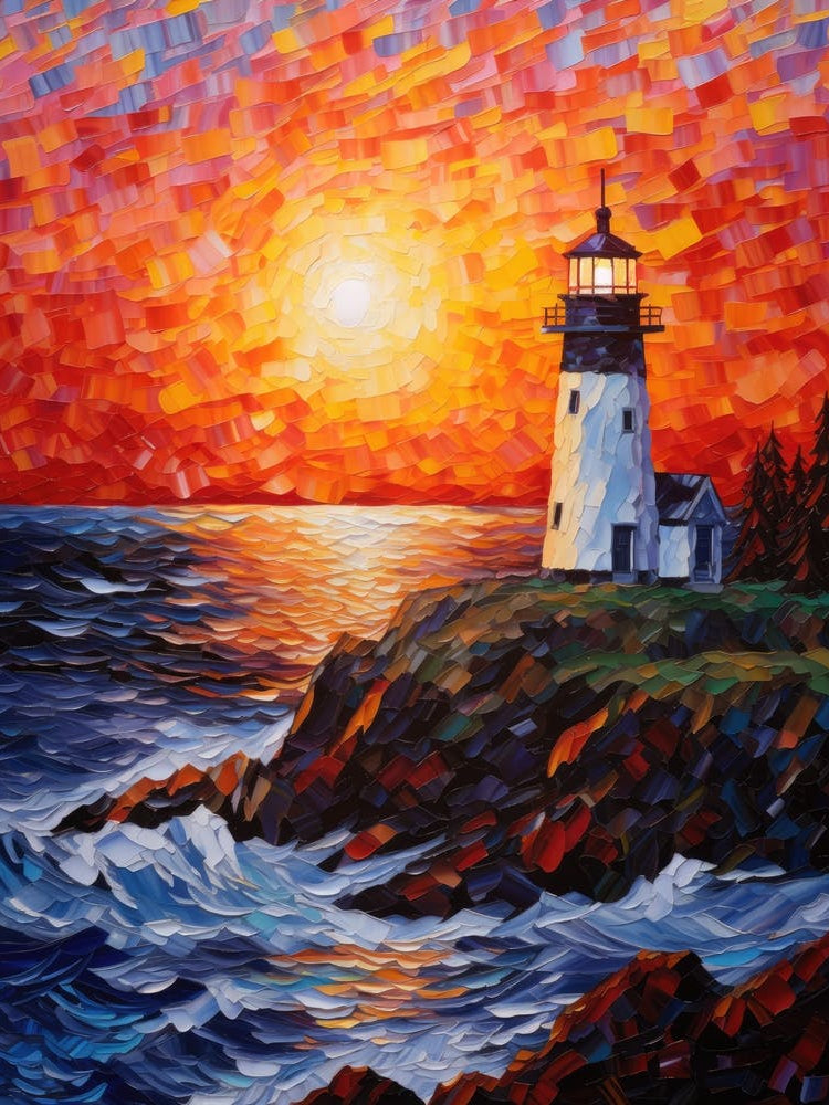 Lighthouse At Sunset 2
