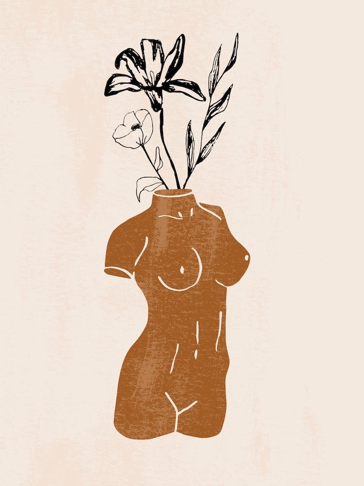 Vases Sculptures Woman