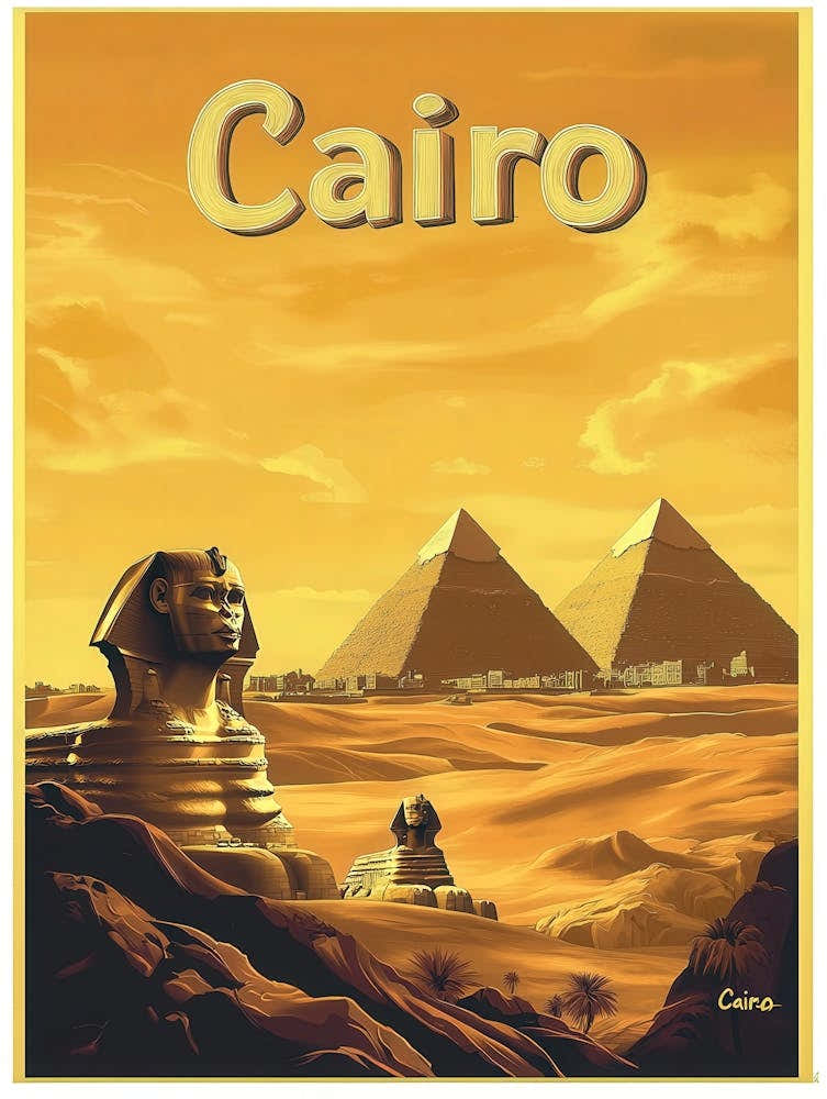 Aihrgdesign A Vintage Travel Poster Of Cairo Featuring The Ic 408cd0f4 Ebf6 4d1f 8dfb 48962a665d72 0