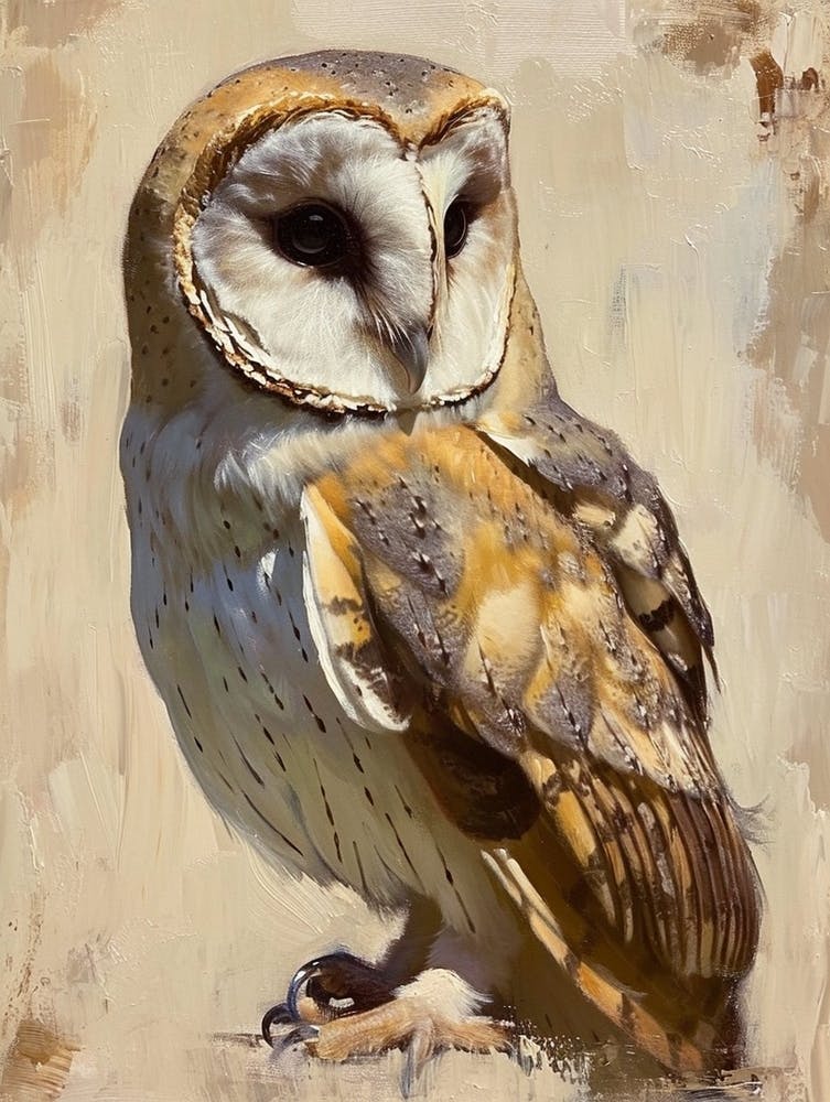 Australian Masked Owl Painting 8