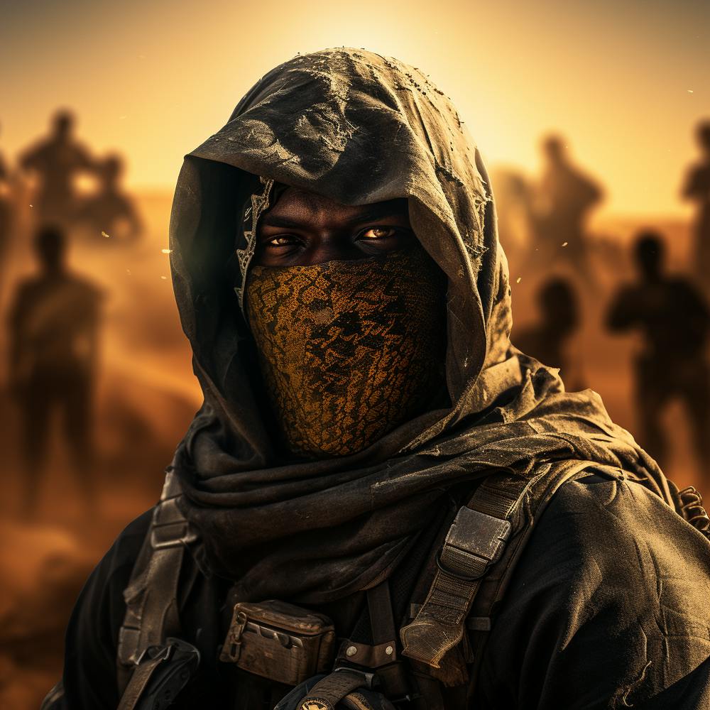 Soldier In The Desert