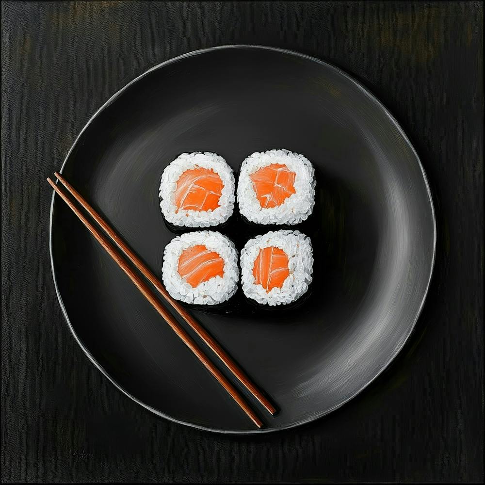 Sushi And Chopsticks Art