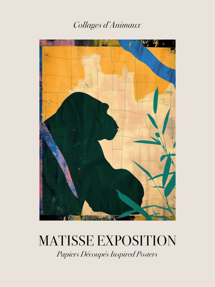 Gorilla 1 Matisse Inspired Exposition Animals Poster