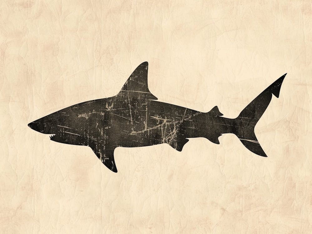 Bamboo Shark Silhouette 3