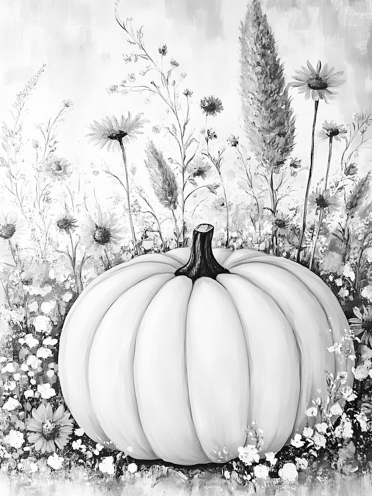 Black And White Pumpkin 3