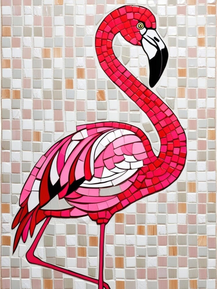 Mosaic Flamingo 4