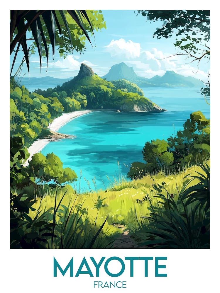 Affiche de voyage Mayotte 1
