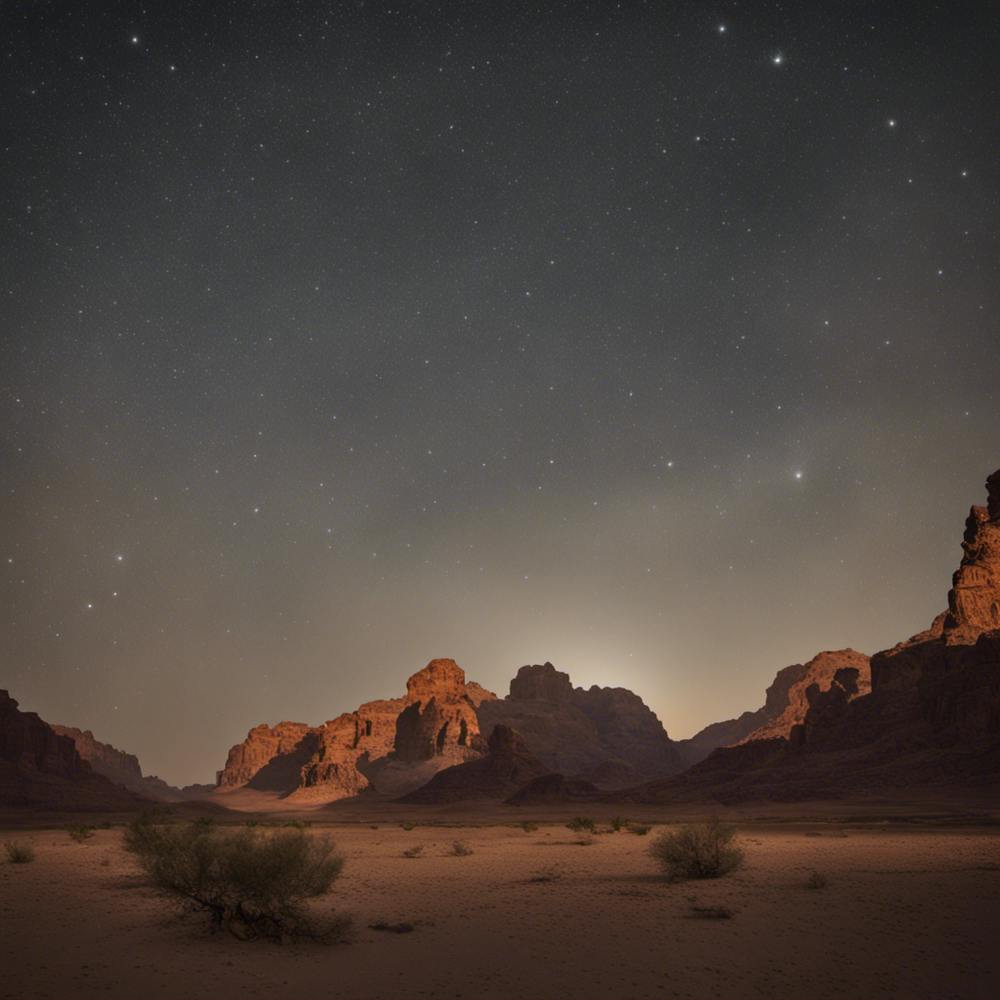 Night Sky Over Al-ula
