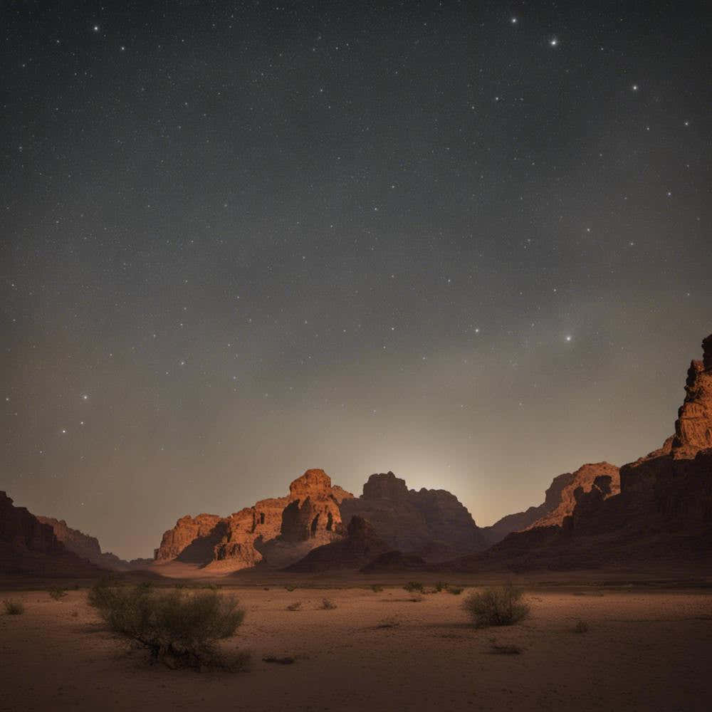 Night Sky Over Al-ula