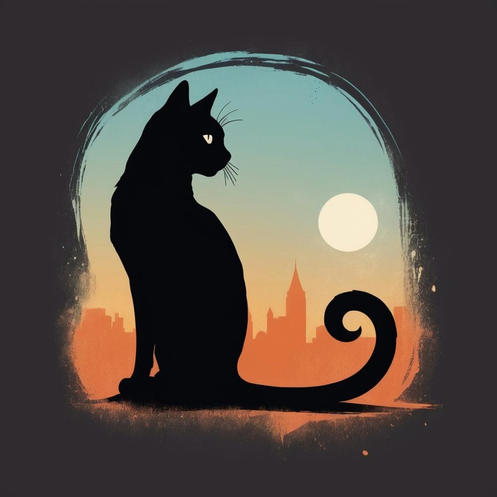 Silhouette Of A Cat
