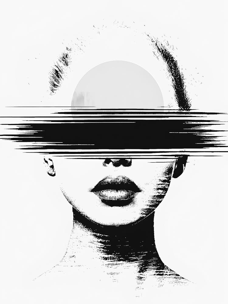 Black And White Portrait Of A Woman 37