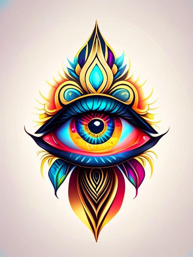 Enlightenment, Symbol, Third Eye Tattoo 1