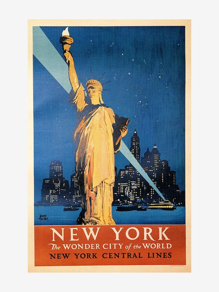 New York Central Lines Poster 1920s