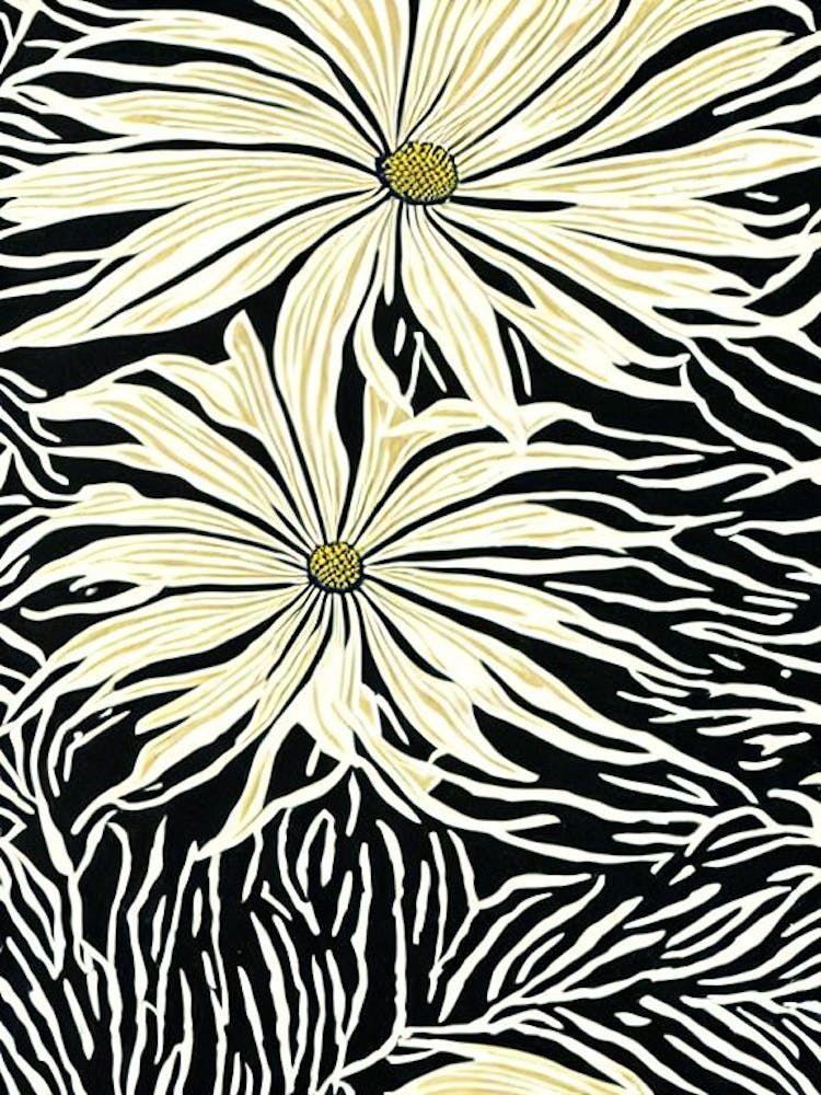 Euphyllia Linocut