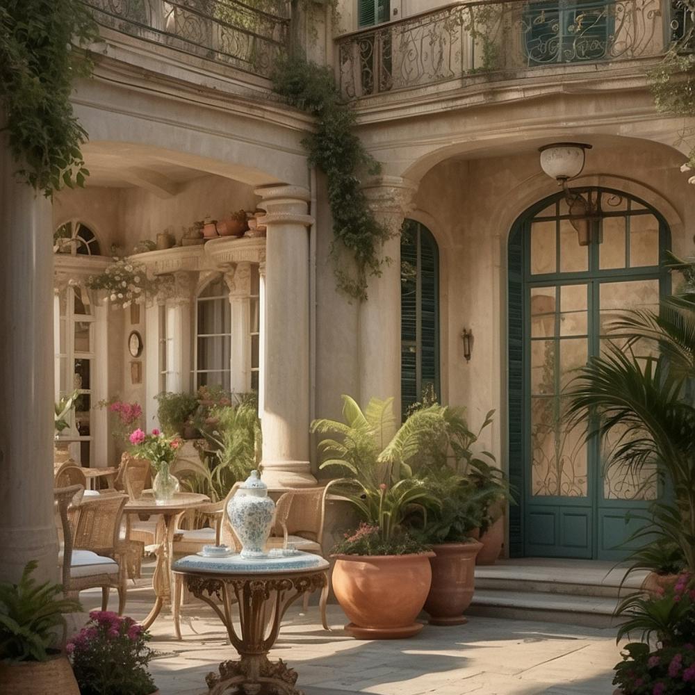 Courtyard Of A House