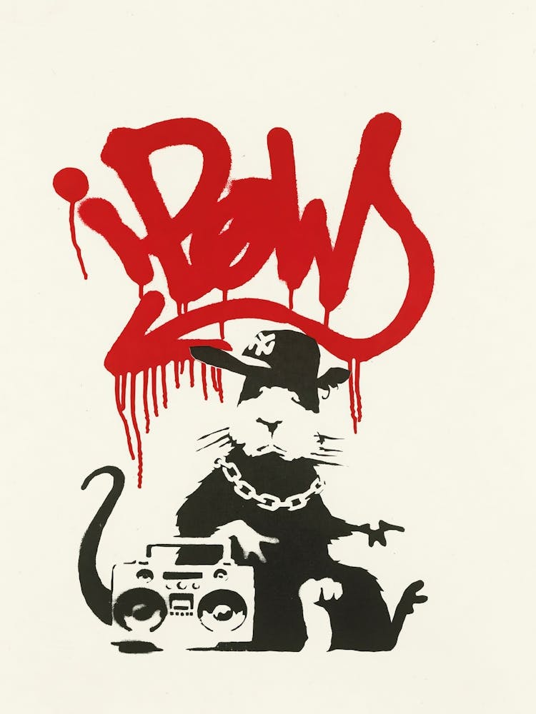 Graffiti-Ratte