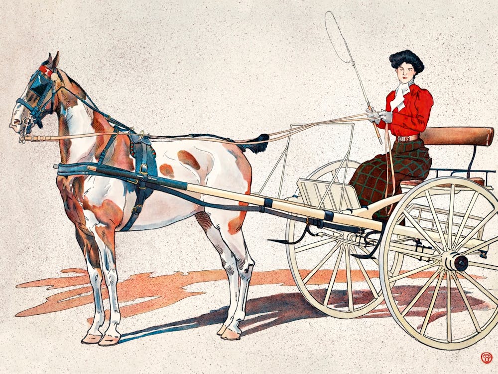 A Kentucky Breaking Cart (ca.1900), Edward Penfield