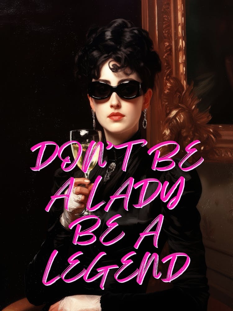 Funny Quote Altered Feminist Wall Art Cool Girl Aesthetic Feminine Office Decor