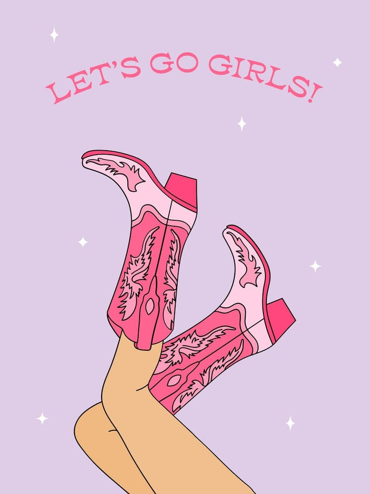 Lilac Let's Go Girls Cowgirl