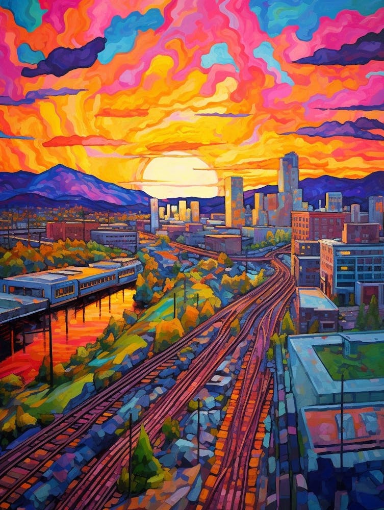 Spokane Washington Pixel Art 5