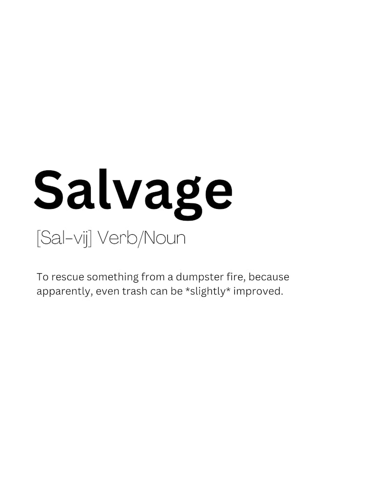 Salvage Definition Meaning