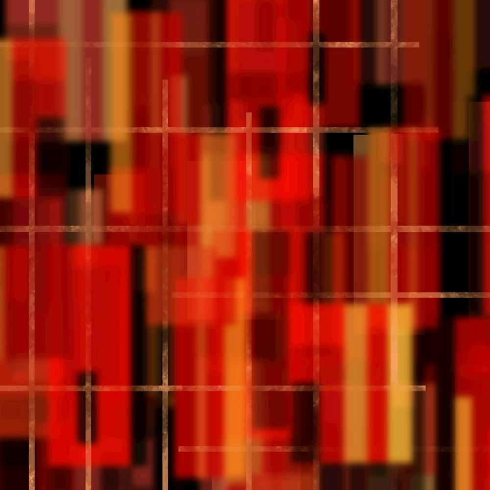 Abstract Red and Yellow