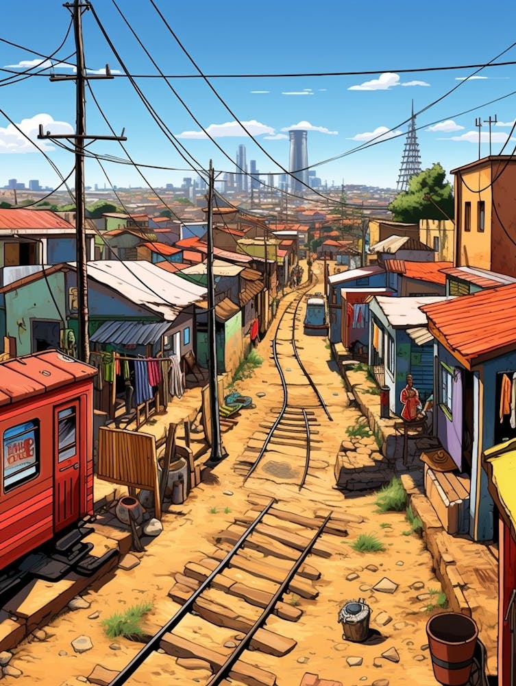 Soweto Johannesburg Cartoon 3