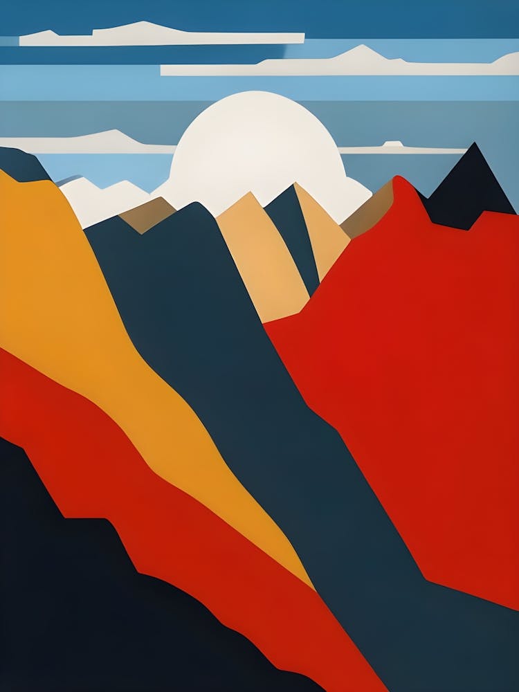 'Sunrise In The Mountains' 1