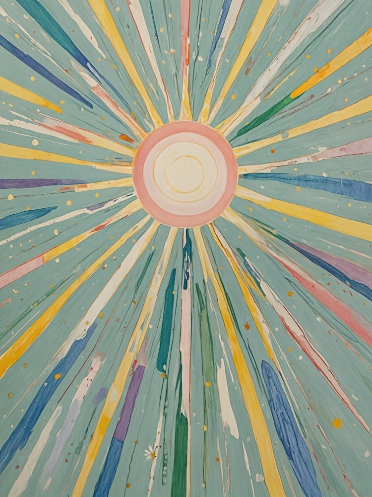 Rainbow Sunburst no1