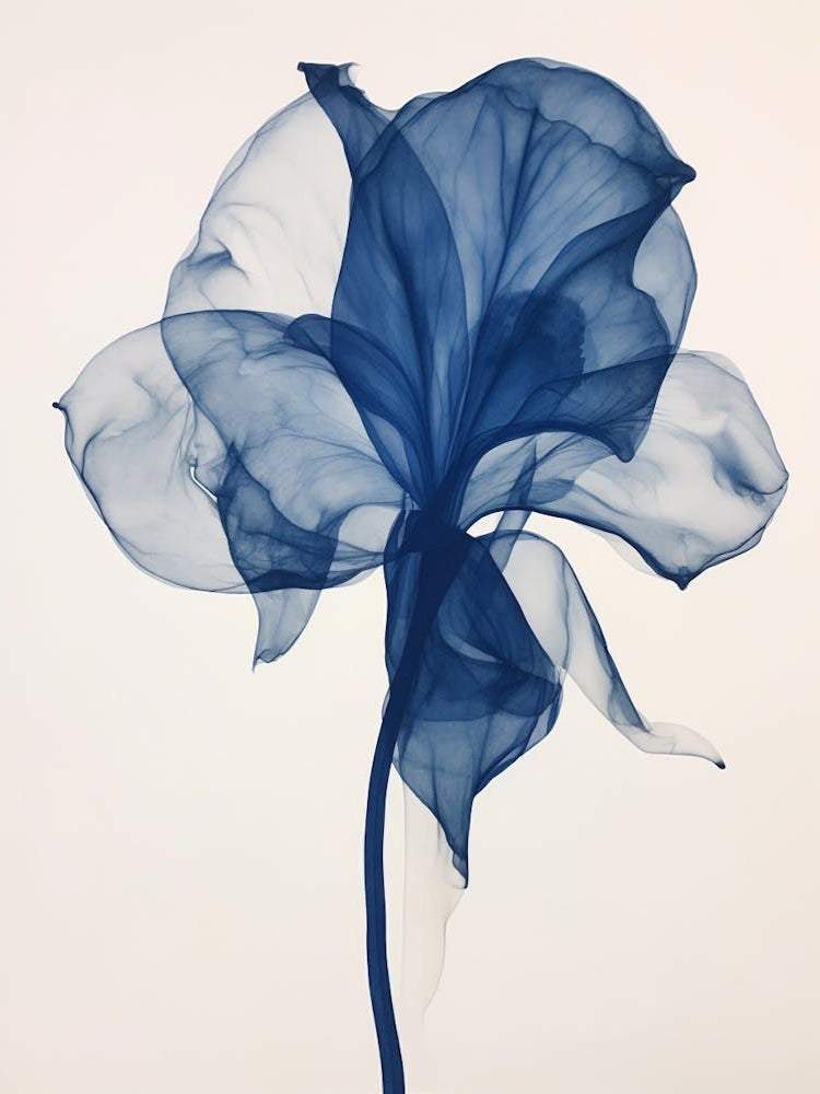 Blue Botanical Calla Lily 2
