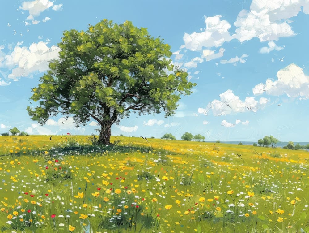 Baum auf der Wiese 1