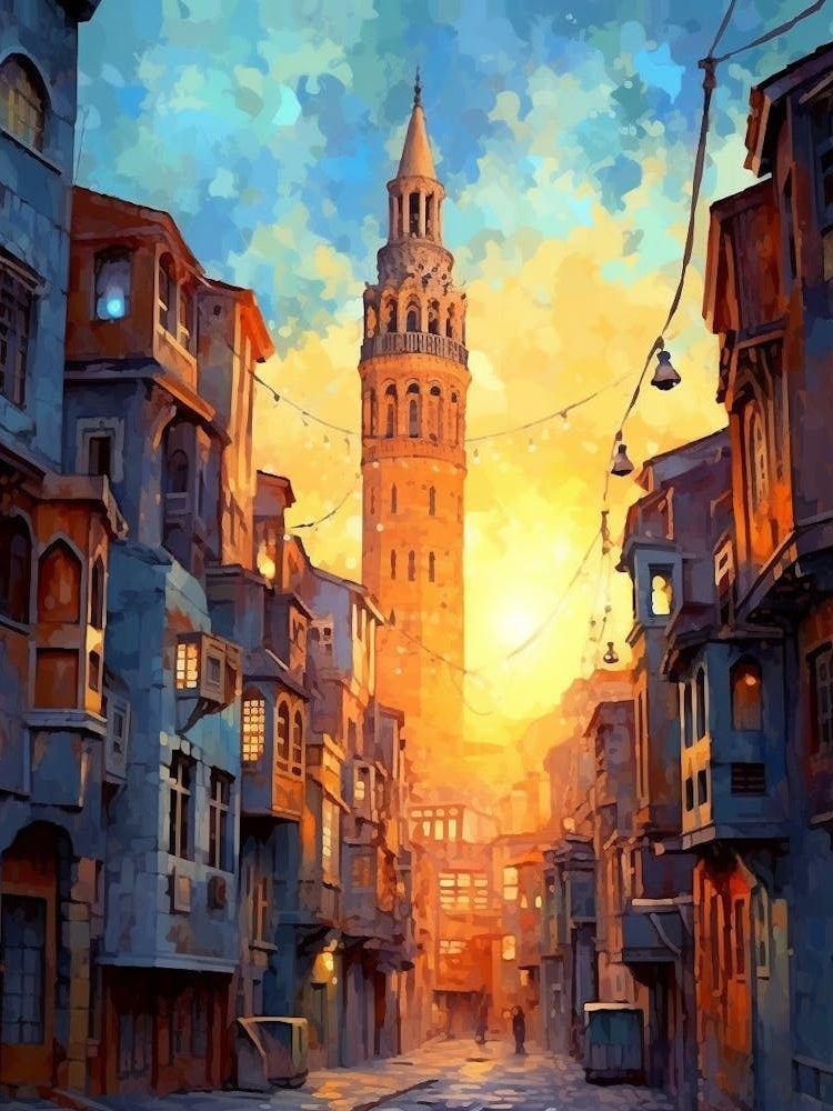 Galata Tower Pixel Art 1