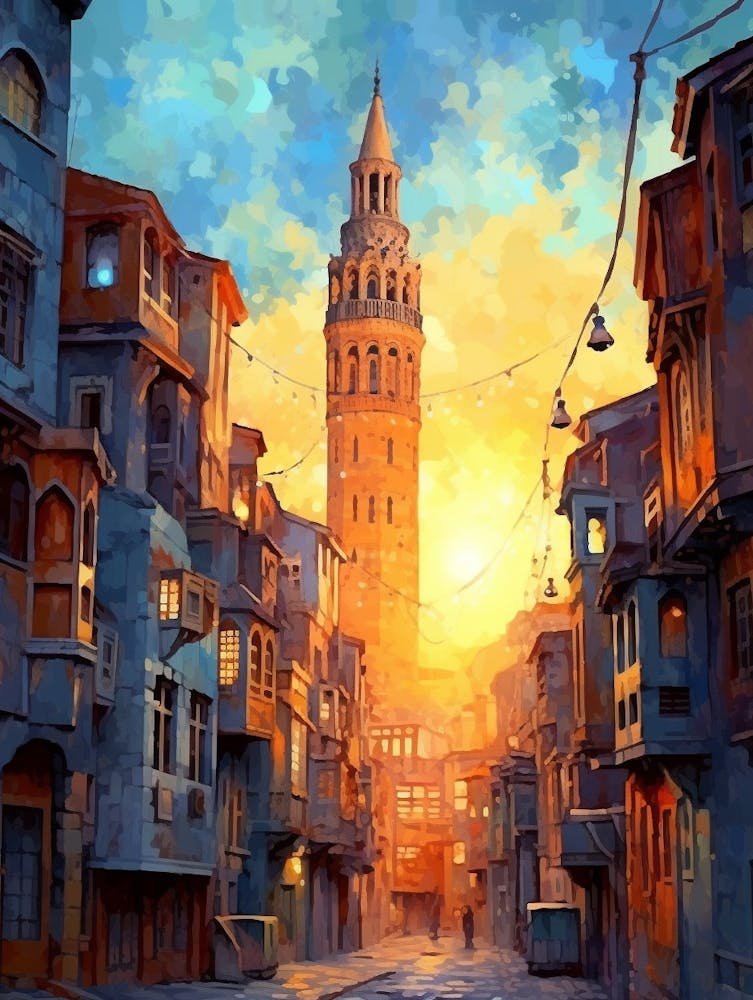 Galata Tower Pixel Art 1