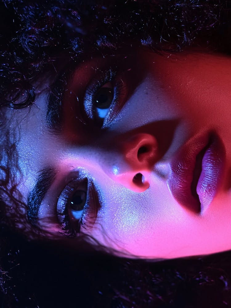 Close Up Of A Woman'S Face