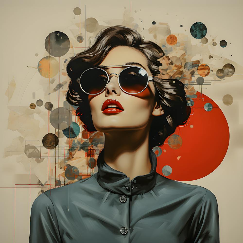 Frau mit Sonnenbrille