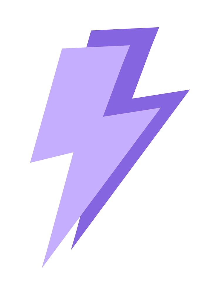 Lightning Bolts Purple
