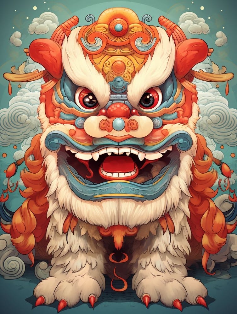 Dragon Dance Chinese Illustration 4